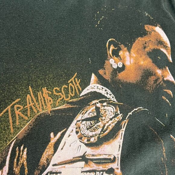 🔥🔥 TRAVIS SCOTT CACTUS JACK x WRESTLEMANIA WWF WWE Rap Music Graphic Tee 2XL - Picture 6 of 10
